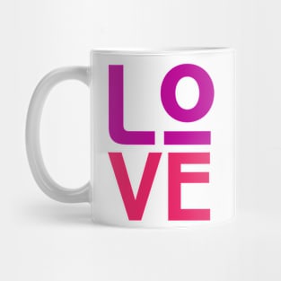 Love Awesome Typography Mug